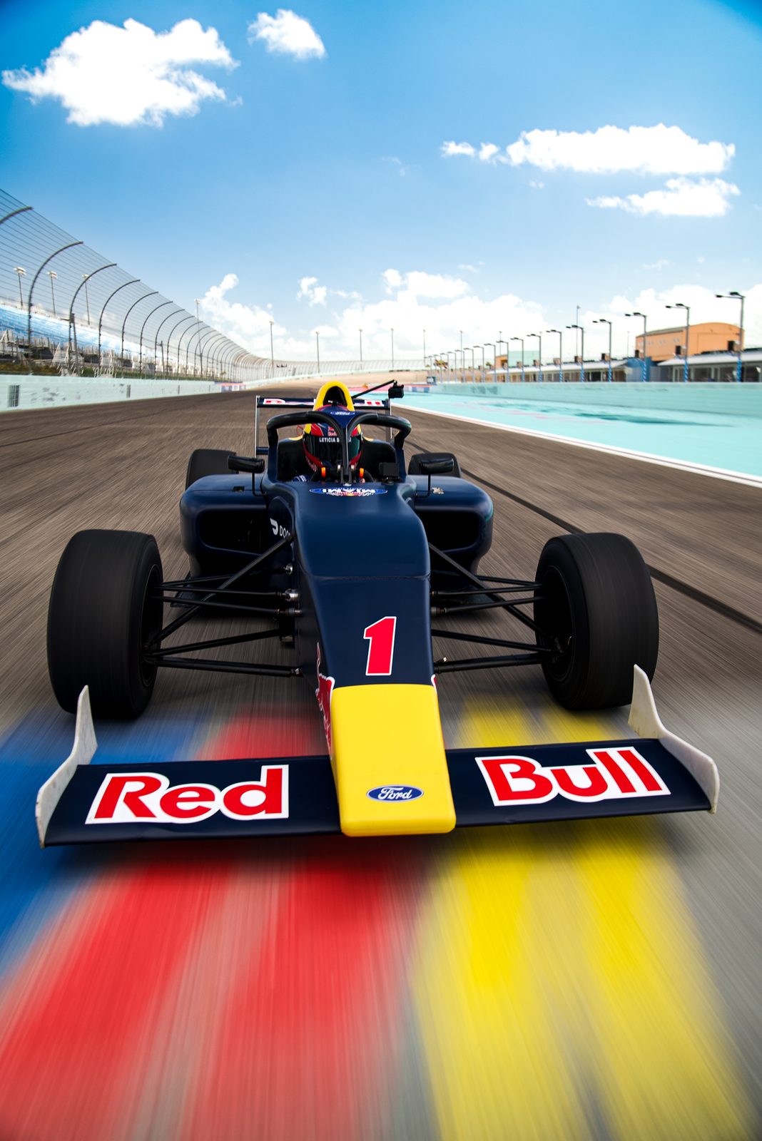 Red Bull Formula car on track